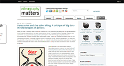 Desktop Screenshot of ethnographymatters.net
